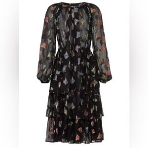 The Kooples Metallic Butterfly Dress